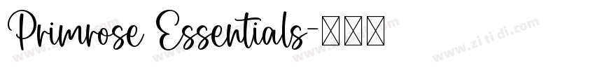 Primrose Essentials字体转换